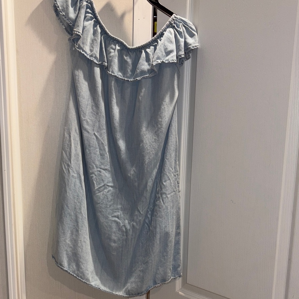 Kimes Ranch Light Blue Ruffled Top - Picture 3 of 3